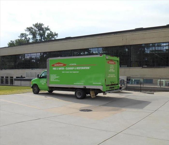 SERVPRO of Canton on the scene 